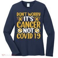 Don't Worry It's Cancer Not Covid 19 Breast Cancer Women's Long Sleeve Shirt thumb 0