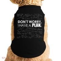 Don't Worry I Have A Plan Funny Math Joke Sarcasm Doggie Tank thumb 0