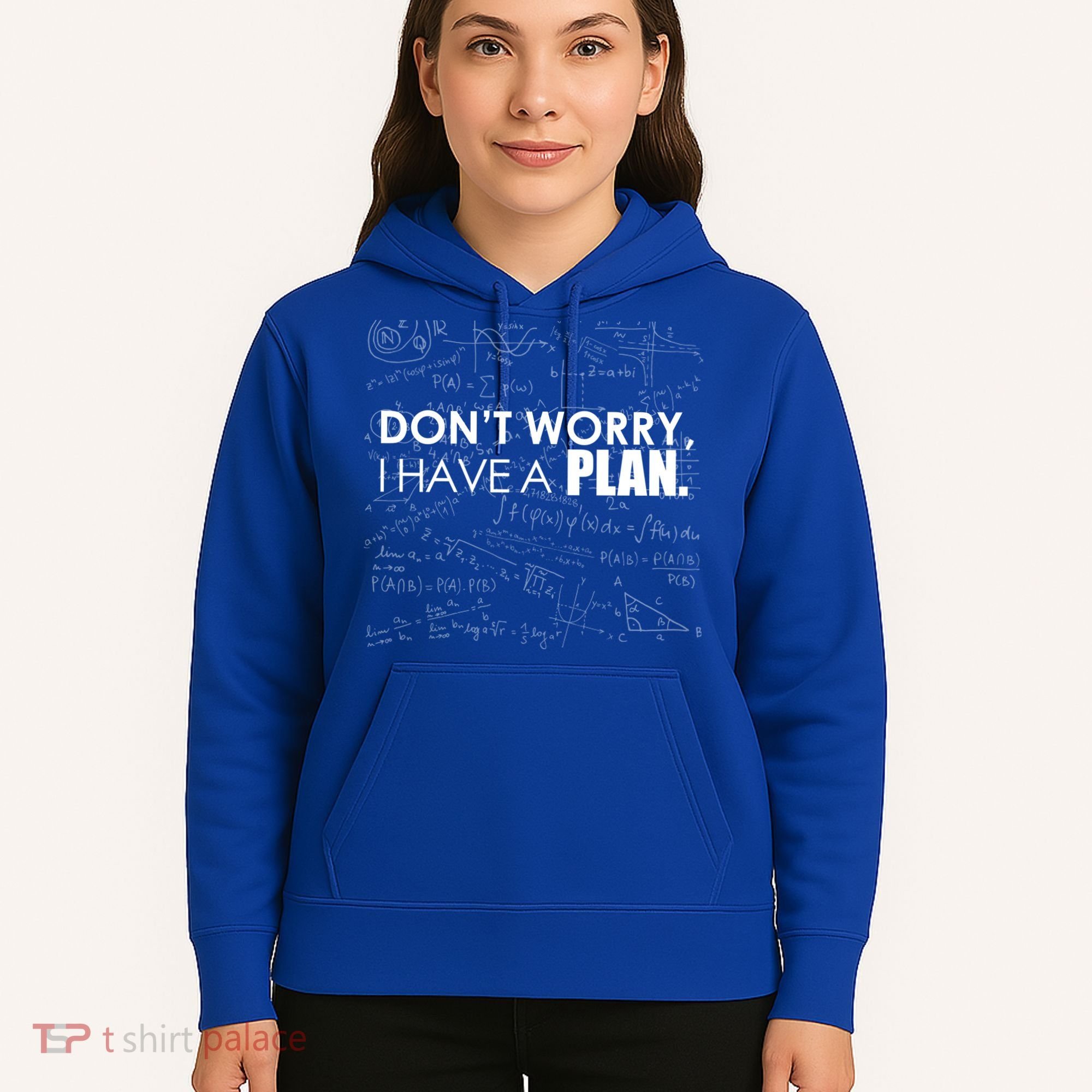 Don't Worry I Have A Plan Funny Math Joke Sarcasm Hoodie