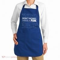 Don't Worry I Have A Plan Funny Math Joke Sarcasm Apron thumb 2