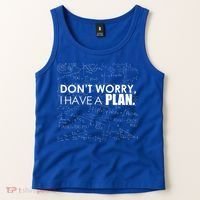 Don't Worry I Have A Plan Funny Math Joke Sarcasm Tank Top thumb 2