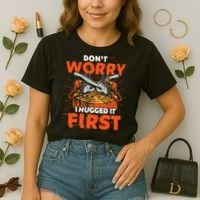 Dont Worry I Hugged It First Funny Arborist Gift Lumberjack Comfort Colors Boxy T-Shirt thumb 2