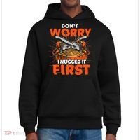 Dont Worry I Hugged It First Funny Arborist Gift Lumberjack District V.I.T. Heavyweight Hoodie thumb 0