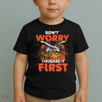 Dont Worry I Hugged It First Funny Arborist Gift Lumberjack Toddler T-Shirt thumb 2