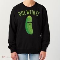 Dill With It Funny Pickle Cute Gift Women's Sweatshirt thumb 0