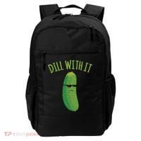 Dill With It Funny Pickle Cute Gift Backpack thumb 0
