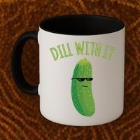 Dill With It Funny Pickle Cute Gift Coffee Mug thumb 2