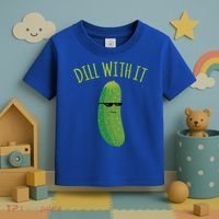 Dill With It Funny Pickle Cute Gift Toddler T-Shirt thumb 3