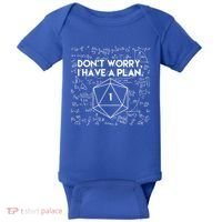 Dont Worry I Have A Plan Funny Critical Fail Baby Bodysuit thumb 0