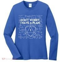 Dont Worry I Have A Plan Funny Critical Fail Women's Long Sleeve Shirt thumb 0