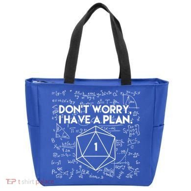 Dont Worry I Have A Plan Funny Critical Fail Tote Bag