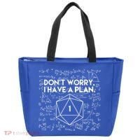 Dont Worry I Have A Plan Funny Critical Fail Tote Bag thumb 0