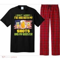 Don't Worry Ive Had Both My Shots And My Booster Funny Drinking Pajama Set thumb 0