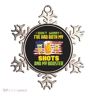 Don't Worry Ive Had Both My Shots And My Booster Funny Drinking Ornament