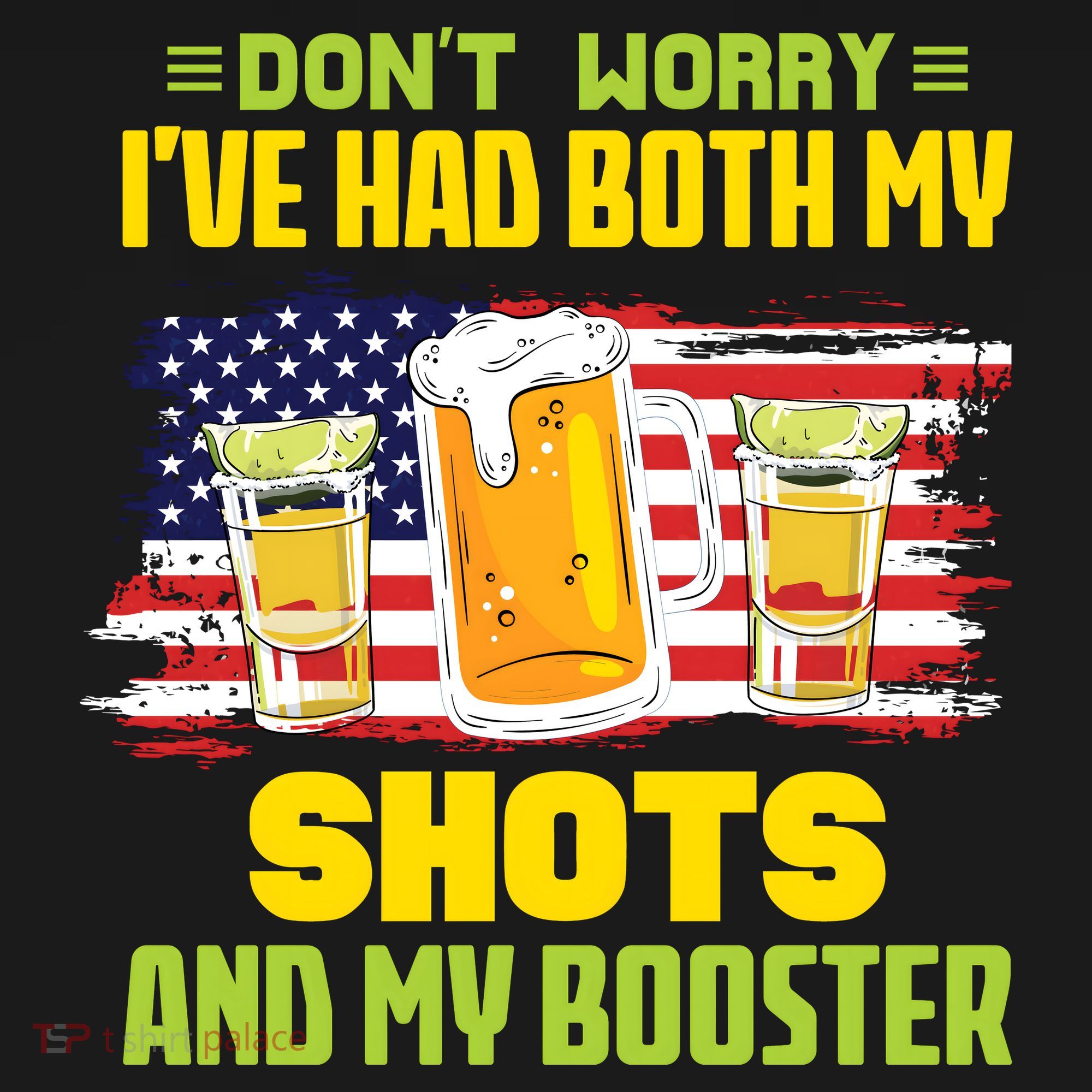 Don't Worry Ive Had Both My Shots And My Booster Funny Drinking Women's Long Sleeve Shirt