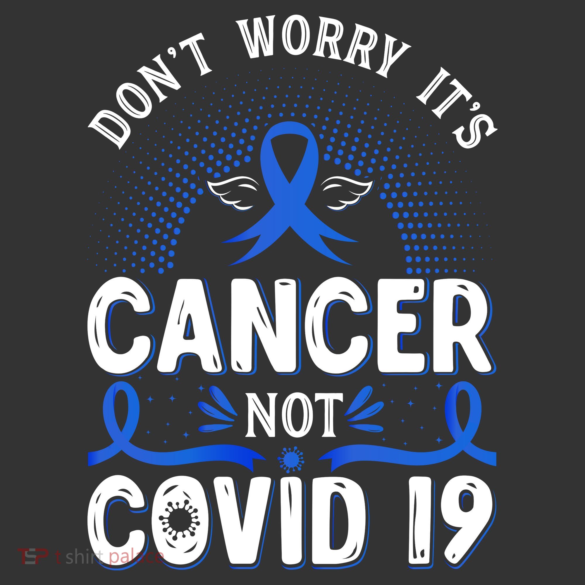 DONT WORRY ITS CANCER NOT COVID19 Colon Cancer Awareness Ornament