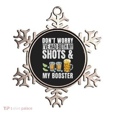 Don't Worry I've Had Both My Shots American Flag 4th of July Ornament