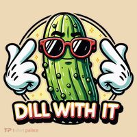 Dill With It Funny Pickle Vegetable Pun Tote Bag thumb 4