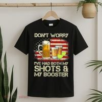 Don't Worry I've Had Both My Shots And Booster American Flag T-Shirt thumb 2