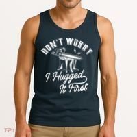 Don't Worry I Hugged It First Lumberjack Chainsaw Tank Top thumb 3