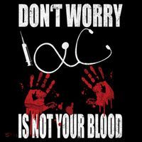 Don't Worry Is Not Your Blood Halloween Nurse Gift Women's Hoodie thumb 2