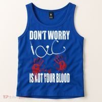 Don't Worry Is Not Your Blood Halloween Nurse Gift Tank Top thumb 2