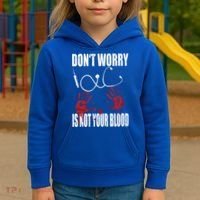 Don't Worry Is Not Your Blood Halloween Nurse Gift Kids Hoodie thumb 3