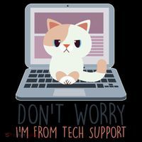 Don't Worry I'm From Tech Support Computer Cat Coffee Mug thumb 5
