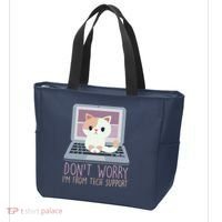 Don't Worry I'm From Tech Support Computer Cat Tote Bag thumb 3