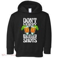 Don't Worry I Had Both My Shots Funny Tequila Drinking Toddler Hoodie thumb 0