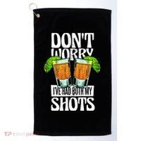 Don't Worry I Had Both My Shots Funny Tequila Drinking Golf Towel thumb 0