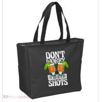 Don't Worry I Had Both My Shots Funny Tequila Drinking Tote Bag thumb 2