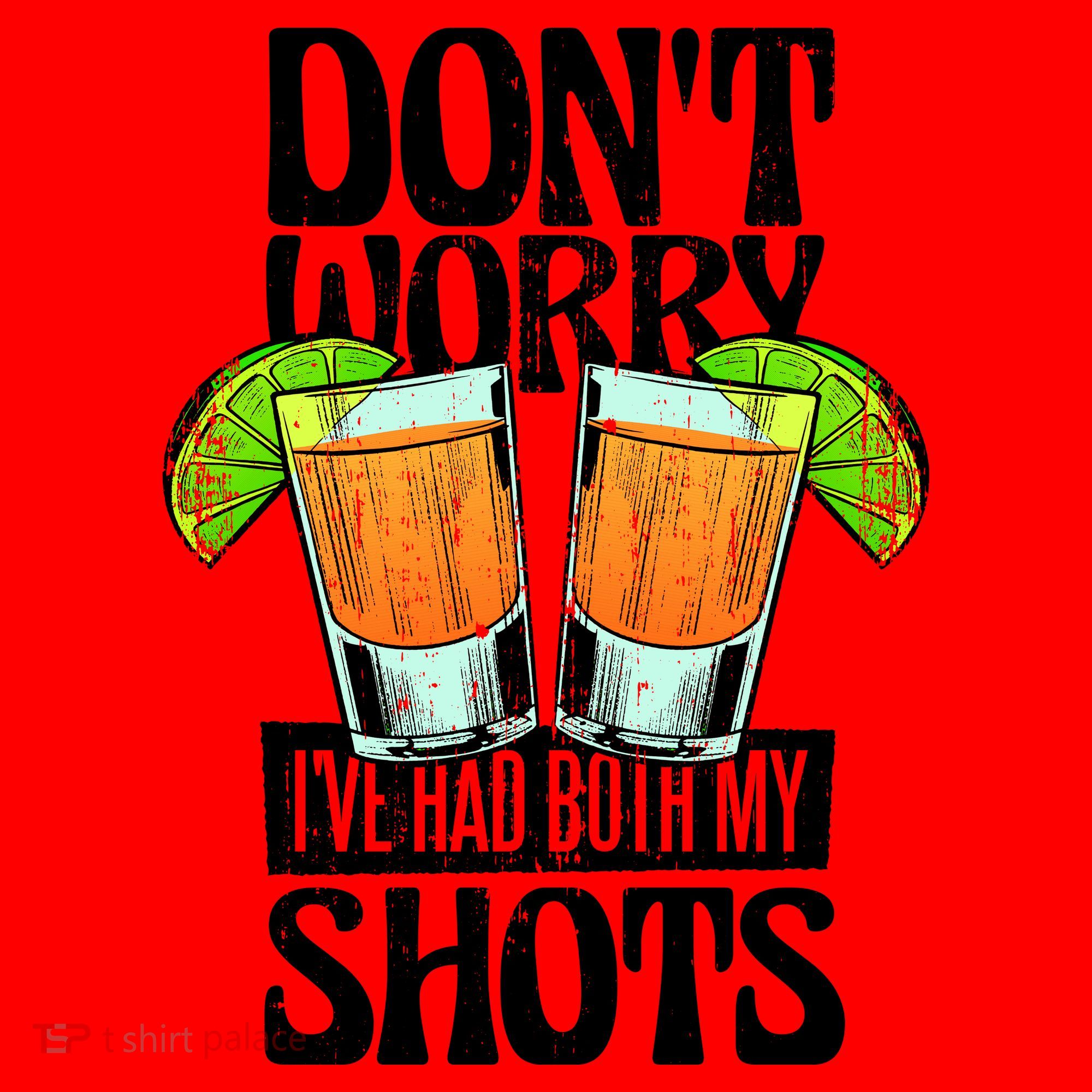 Don't Worry I Had Both My Shots Funny Tequila Drinking Santa Hat