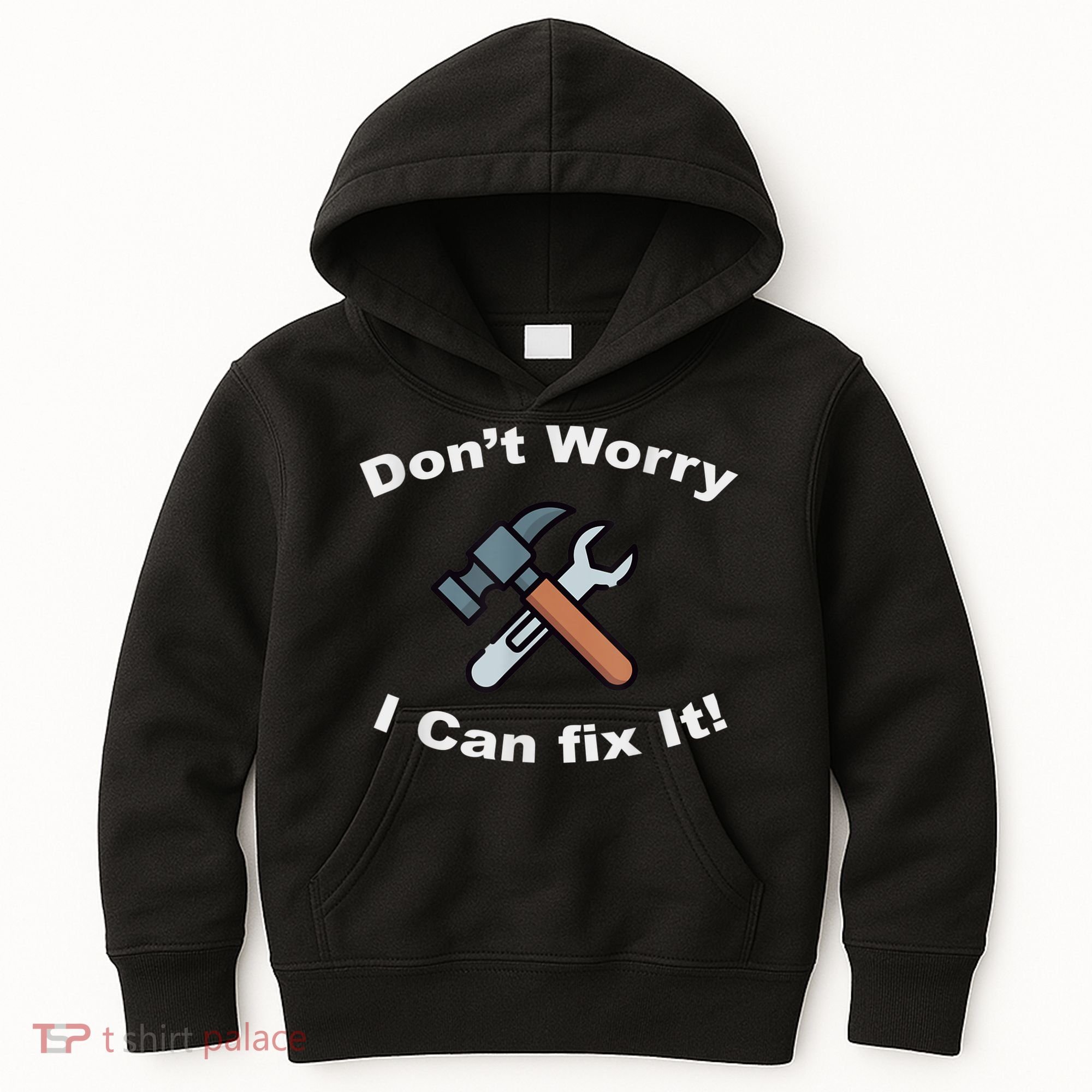 Don't Worry I Can Fix It! Funny Mechanic Ts Kids Hoodie