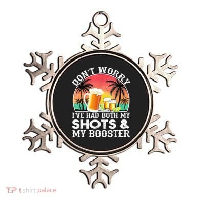 Don't Worry I've Had Both My Shots Booster Summer Sunset Gift Ornament