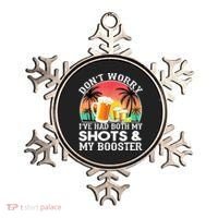 Don't Worry I've Had Both My Shots Booster Summer Sunset Gift Ornament thumb 0