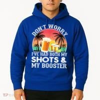Don't Worry I've Had Both My Shots Booster Summer Sunset Gift Hoodie thumb 2