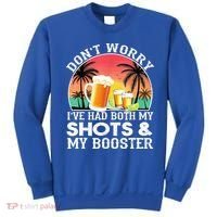 Don't Worry I've Had Both My Shots Booster Summer Sunset Gift Sweatshirt thumb 0