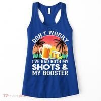 Don't Worry I've Had Both My Shots Booster Summer Sunset Gift Women's Tank Top thumb 0
