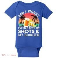 Don't Worry I've Had Both My Shots Booster Summer Sunset Gift Baby Bodysuit thumb 0