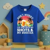 Don't Worry I've Had Both My Shots Booster Summer Sunset Gift Toddler T-Shirt thumb 3