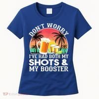 Don't Worry I've Had Both My Shots Booster Summer Sunset Gift Women's T-Shirt thumb 0