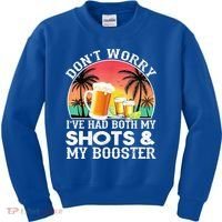 Don't Worry I've Had Both My Shots Booster Summer Sunset Gift Kids Sweatshirt thumb 0