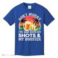 Don't Worry I've Had Both My Shots Booster Summer Sunset Gift Kids T-Shirt thumb 0
