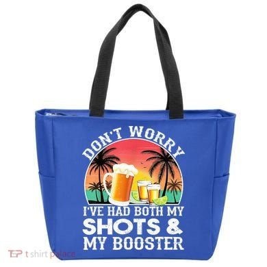 Don't Worry I've Had Both My Shots Booster Summer Sunset Gift Tote Bag