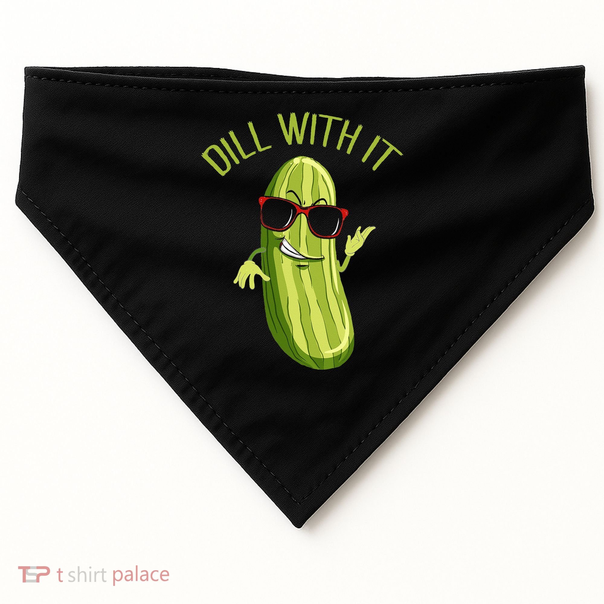 Dill With It Dill Pickle Dill Pickles Dill With It USA-Made Doggie Bandana