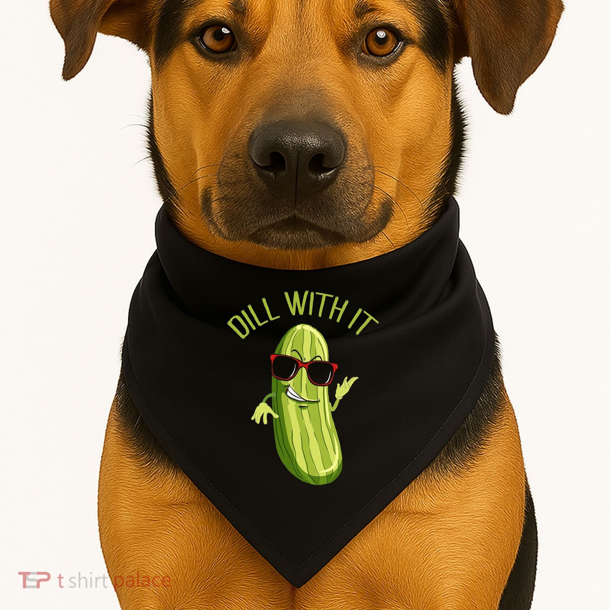 Dill With It Dill Pickle Dill Pickles Dill With It USA-Made Doggie Bandana