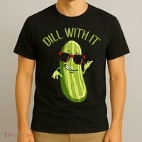 Dill With It Dill Pickle Dill Pickles Dill With It T-Shirt thumb 3