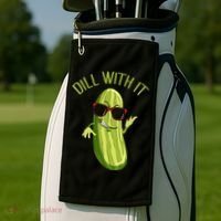 Dill With It Dill Pickle Dill Pickles Dill With It Golf Towel thumb 2