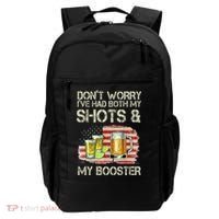 Don't Worry I've Had Both My Shots And My Booster Beer Backpack thumb 0